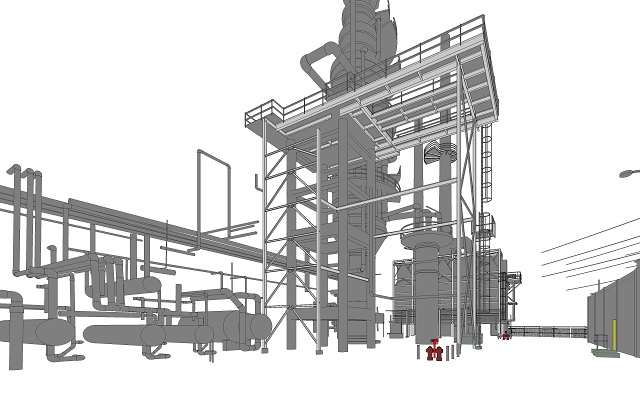 scan to bim for oil factory 2